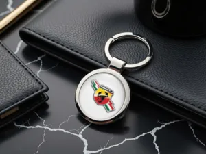 Fiat Abarth Llavero Coche Aleación Racing Duradero